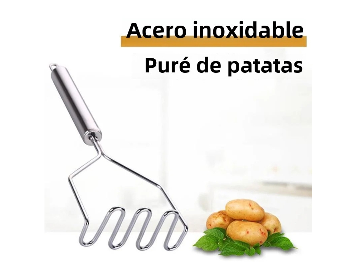 Molinillo Manual De Patatas De Acero Inoxidable, Triturador De Frutas Y Verduras, Utensilio De Cocina Para Niños.