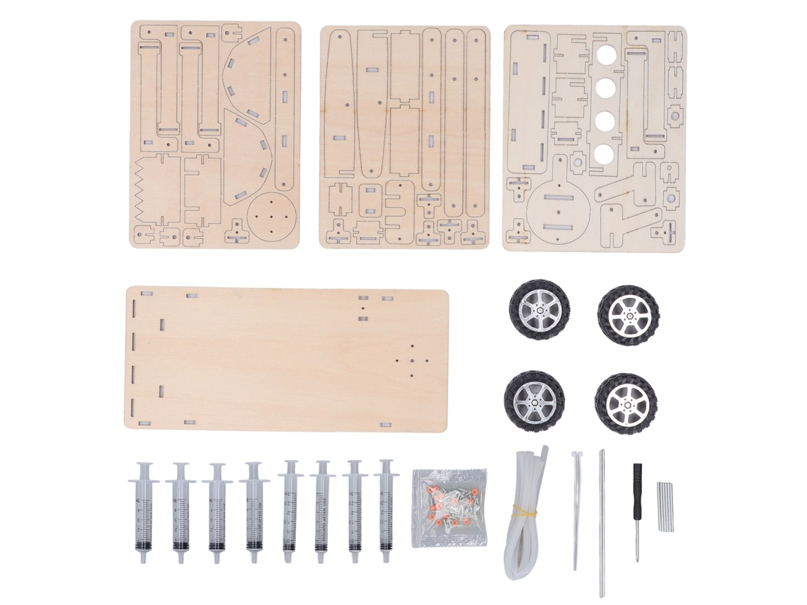 Kit de juguete de excavadora de madera, modelo hidráulico para construir y enseñar.