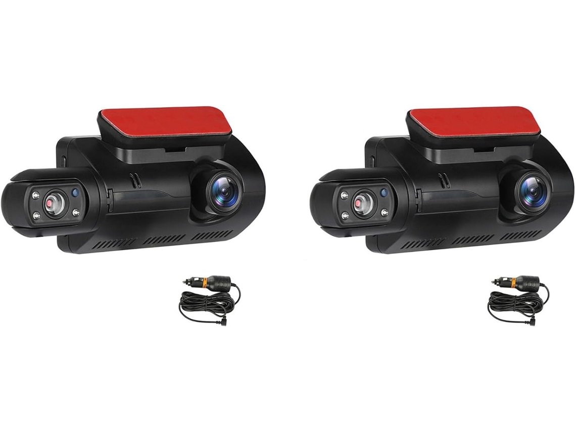 2 Cámaras De Salpicadero Duales Y Cámara Interior 1440p 1080p Caja Negra Para Coche Pantalla Ips De 3 Pulgadas