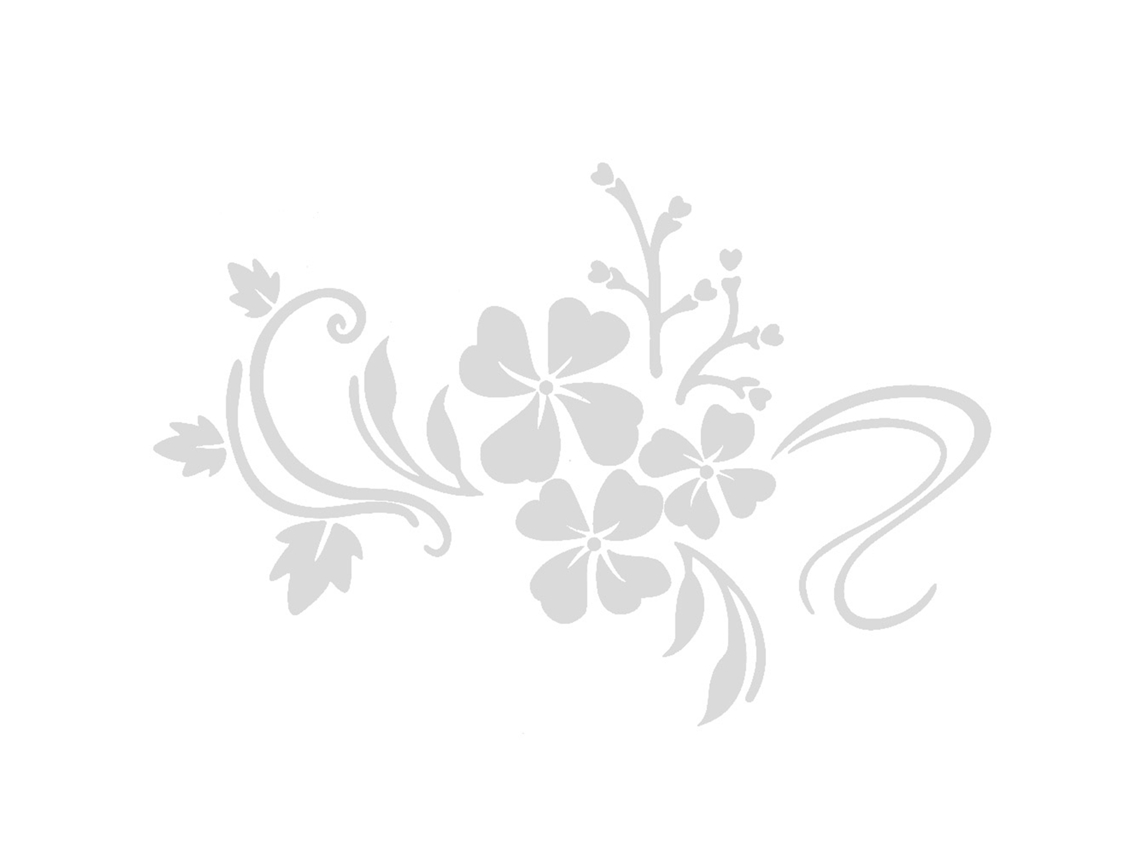 Adhesivo De Pared Decorativo De Plástico Plateado Con Diseño Floral Espejado, Extraíble, 60x40cm