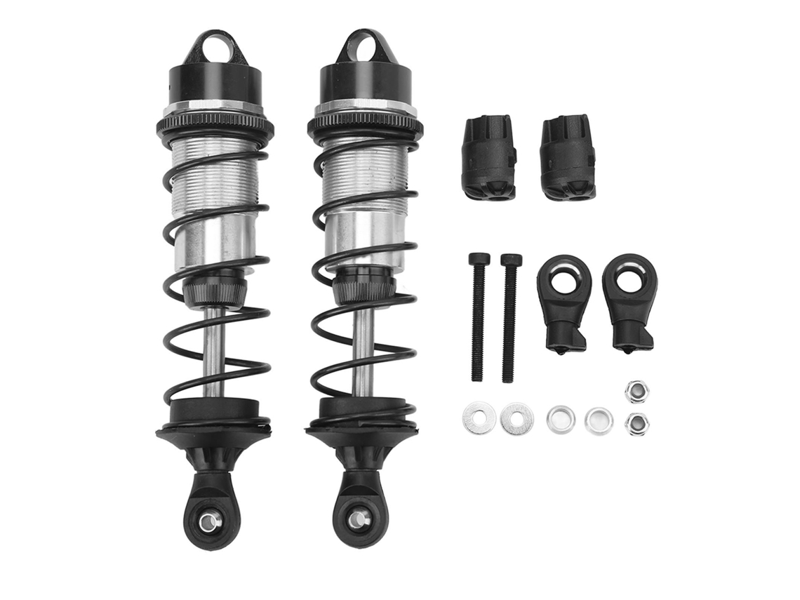 Ymsl 2 Piezas Amortiguador De Choque De Coche Rc De Aleación De Aluminio Para Arrma 1/7 1/8 Frontal Alto Elasticidad Negro Hxl
