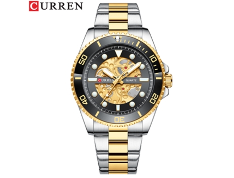 Relojes para hombre, reloj con correa de acero inoxidable para hombre, relojes de pulsera de cuarzo resistentes al agua para negocios, negro dorado...