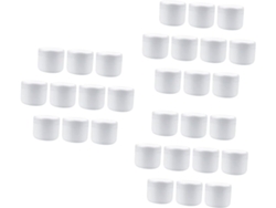 Juego De 30 Prácticos Envases De Plástico Para Cosméticos, Cajas Vacías Para Cremas, Lociones Y Más.