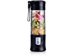 Licuadoras Portátiles De Tamaño Personal Para Batidos Y Batidos, Exprimidor De Frutas De Viaje Usb Con 6 Cuchillas CHRUI Negro