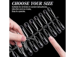Kit De 240 Puentes De Uñas De Gel Suave, Cobertura Total, Para Extensiones, 12 Tamaños.
