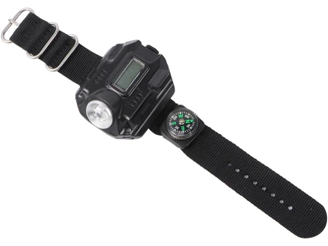 Reloj de pulsera 2 en 1 con linterna LED recargable para senderismo. Relojes con linterna LED integrada. Vayotoy