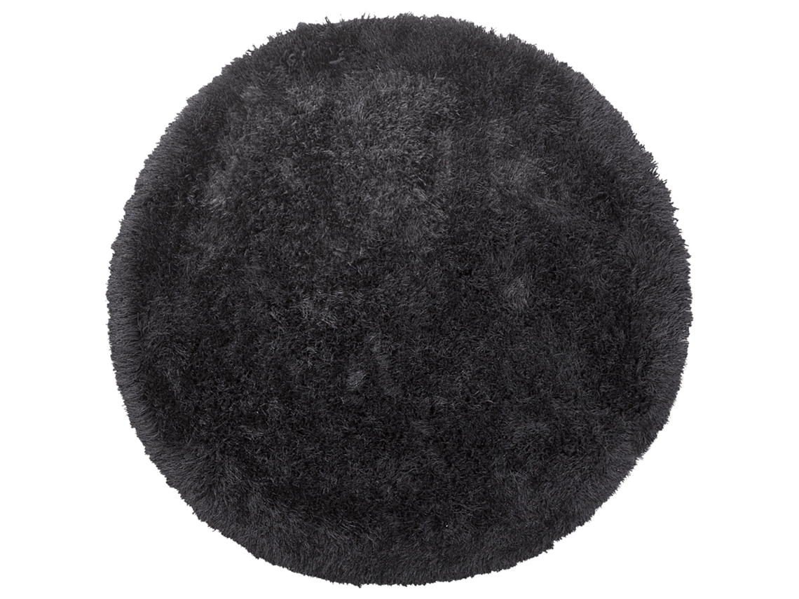 Alfombra BELIANI Cide de Poliéster Negro 140x140