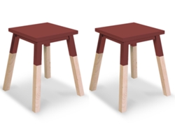 Banco MON PETIT MEUBLE FRANÇAIS de Madeira Maciça Assento 35 cm (2 unidades)