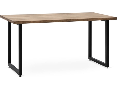Mesa de Comedor BOX FURNITURE ICSM-80180730 30AB NG-EV (Negro - Madera, Acero - 180x80x75 cm)