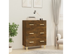Lovely Home Aparador 70X34X90 Cm Madera Procesada Color Roble Ahumado