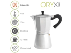 Cafetera Inducción Aluminio 12 Tazas (600 Ml.) ORYX