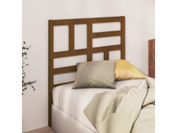 Cabecero De Cama Madera Maciza De Pino Marrón Miel 96x4x104 Cm