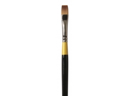 Pincel Sintetico Plano Corto Acrilico Mango Corto S.55 (Â¼'' 11.11 Mm)