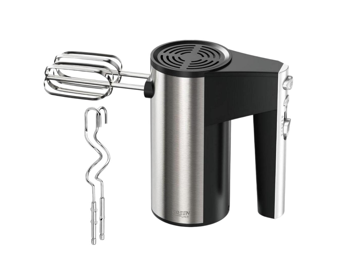 Batidora de mano profesional Green Lyca GL70193 2 en 1, 5 velocidades, 200 W, acero inoxidable. Tienda Uuzeit