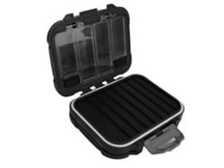 Danu26-caja De Herramientas De Pesca Multifuncional Reforzada, Doble Apertura, Resistente Al Agua Y Choques, Bandeja Negra Para Lures
