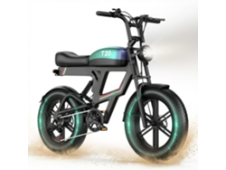 Bicicleta Eléctrica Aairsk T20 De 20*4'' Para Adultos, Motor 250w, Batería 48v 20ah, Motocicletas Eléctricas, Suspensión Completa, 7 Velocidades