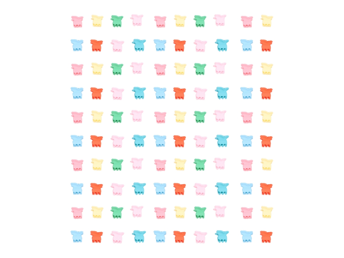100pcs Grampos De Cabelo Mini Borboleta Fofos Pequenos Acessórios De Cabelo Para Meninas Cores Mistas