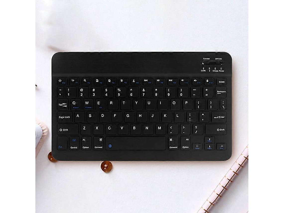 Teclado Bluetooth inalámbrico portátil de 7/8 pulgadas, negro Everley891