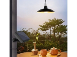 Lámpara colgante solar BJ IP65 para jardín, patio o pasillo, 2 modos de iluminación, luz cálida, resistente al agua.
