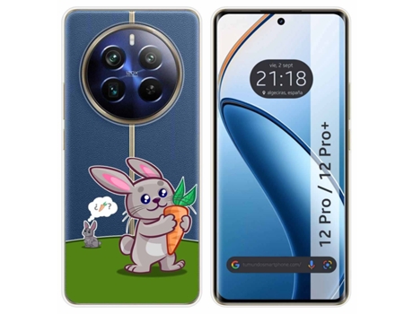 Funda Diseño Conejo para Realme 12 5G 12X 5G TUMUNDOSMARTPHONE Multicolor