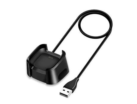 Cargador Usb Smartwatch Para Fitbit Versa 2 Negro
