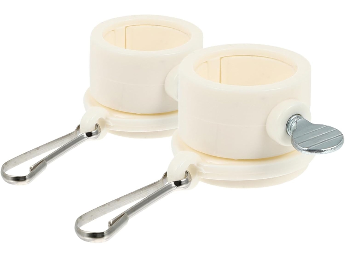 Anillos Giratorios Inoomp De 2 Piezas Para Mástil Con Mosquetón, Instalación Sin Herramientas, Color Beige. Anillos De