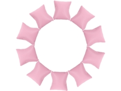 Conjunto De 10 Almofadas Quadradas Rosa Em Pu Para Pulseiras E Relógios, Expositores De Acessórios.