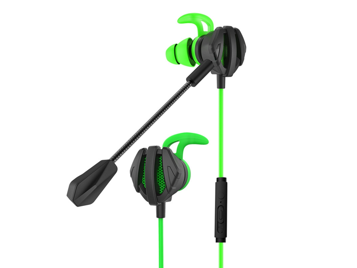 Auriculares Gaming Intrauditivos Con Micrófono Bajo Profundo Yuexinghui Esports Plug-in Verde