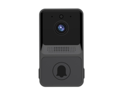 Timbre Inalámbrico Wi-fi Con Cámara - Negro, Led, Puerto Usb, Portátil, Compacto, Duradero, Universal Para El Hogar Y La Oficina.