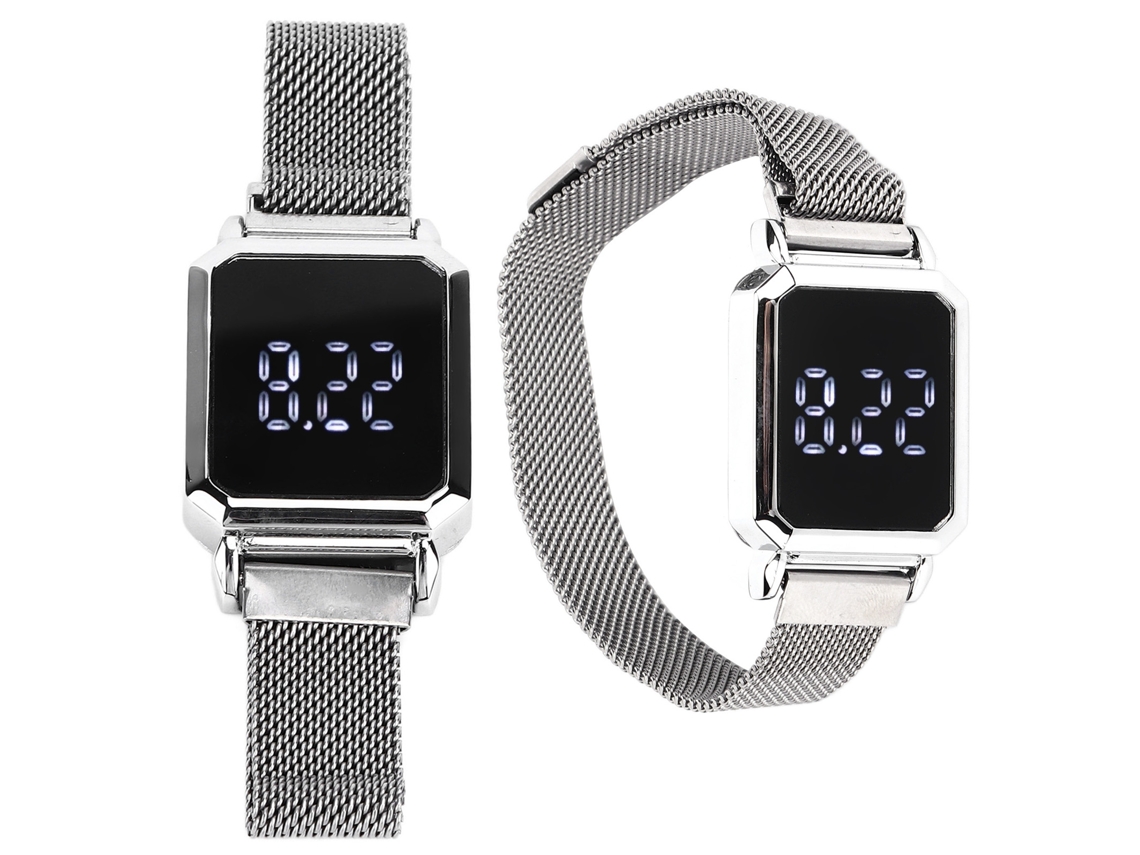 Reloj Electrónico (led Táctil Impermeable) Hz2031 Deportivo Casual Empresarial Moda Simple Pantalla Hd De Aleación