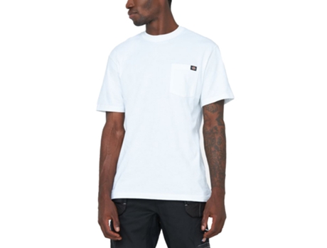 Camiseta de Hombre DICKIES Sapatos Luray Pocket Tecido Blanco (L)
