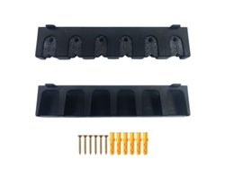 Soporte Vertical para Seis Cañas de Pescar, Accesorio de Pesca de Pared, Material ABS.