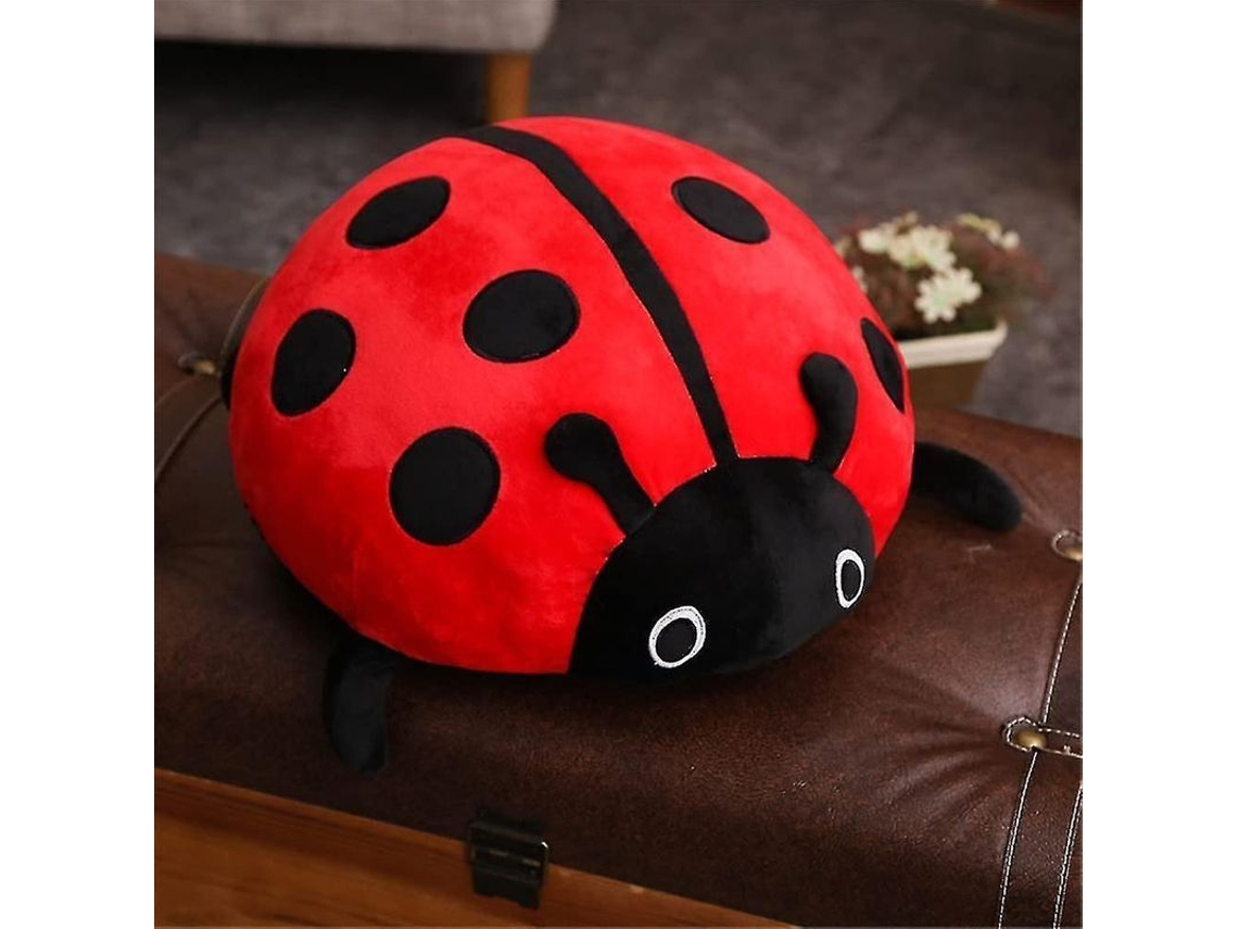 Peluche Adorable De Insecto Coccinela, Almohada, Regalo De Cumpleaños Para Niños, Rojo, 40 Cm, Uez