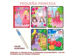 (Pequeña Princesa) 1 Libro Mágico para Colorear con Agua, Libro para Colorear Reutilizable, Libro Mágico para Colorear con Agua para los Sentidos
