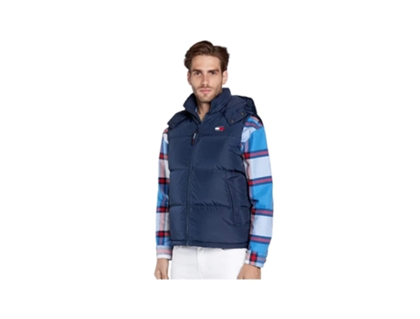 Plumífero de Hombre TOMMY JEANS Sans Manche Alaska Poliéster Azul (XL)