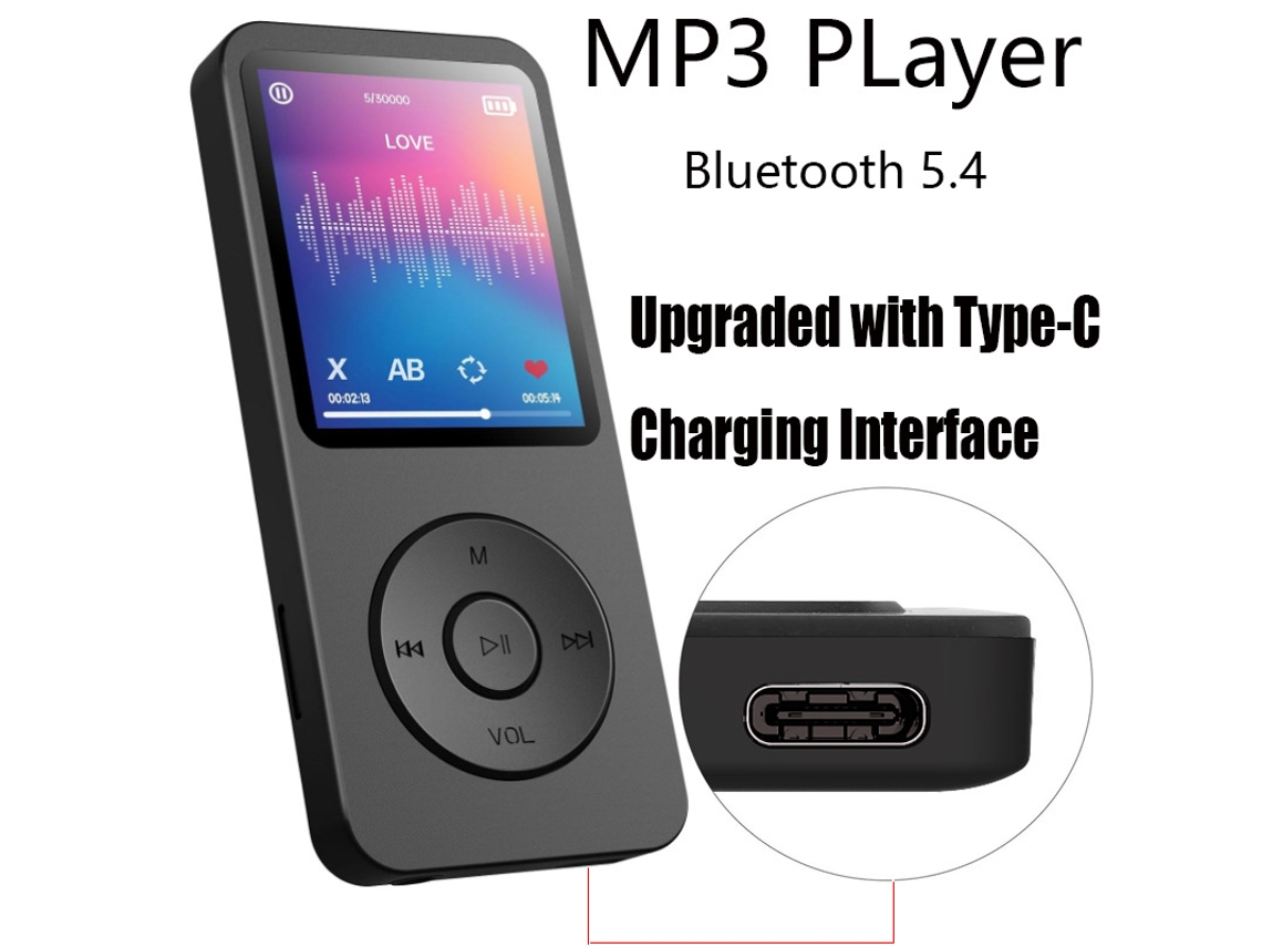 Reproductor MP3 Chrui con tarjeta de memoria de 64 GB