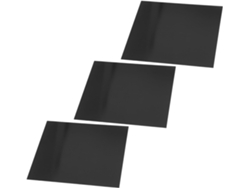 Juego De 3 Piezas De Placas De Aluminio Anodizado Negro 0