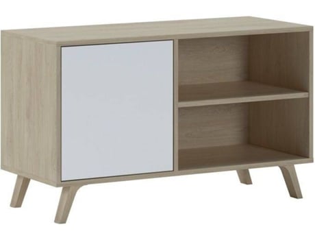 Mueble de TV SKRAUT HOME TV100WINDPUCCBLA (Puccini - Blanco - Melamina - 92 x 40 x 57 cm)