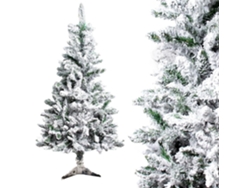 Árbol de Navidad Nevado Artificial con Nieve Blanco 150cm SELEOK