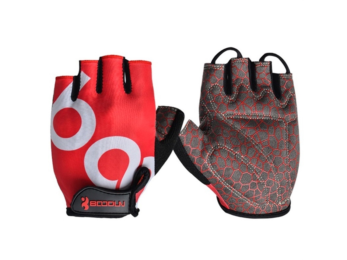 Botones de lycra MDUG transpirables, antideslizantes, para ciclismo de montaña y de carretera (rojo S)