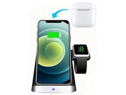 Cargador Sem Fio Qi Para Apple, Samsung Yizhood Negro