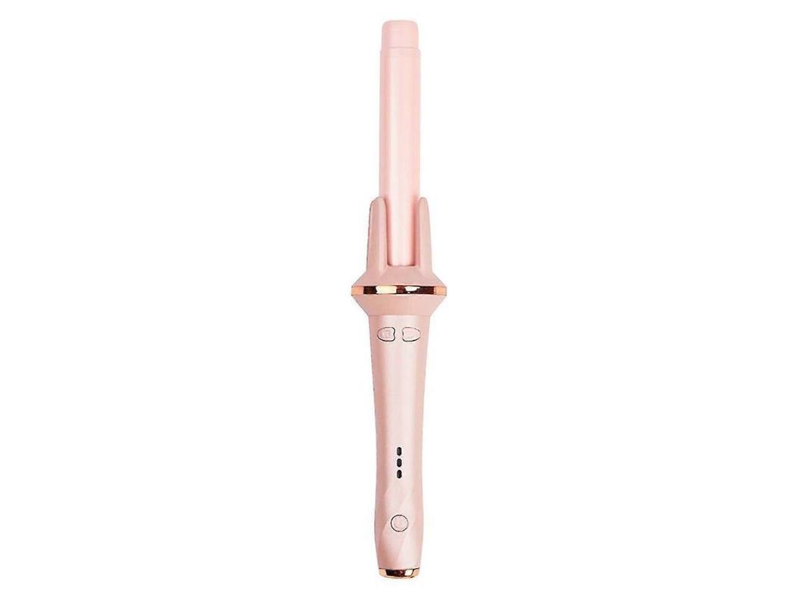 Rizador Eléctrico Automático Giratorio Que No Daña El Cabello, Con Cerámica De Turmalina Rosa.
