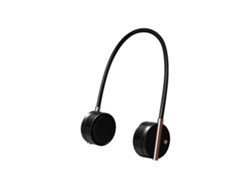 Ventilador de cuello Microfan (adquirido en Taobao), negro, 2000 mAh, doble turbo, gran flujo de aire, ajustable a tres velocidades.