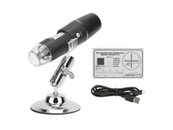 Microscopio Digital Portátil Con Wifi, 1000 Aumentos, Cámara Industrial, Lente Óptica, Led Y Ajuste De Enfoque.
