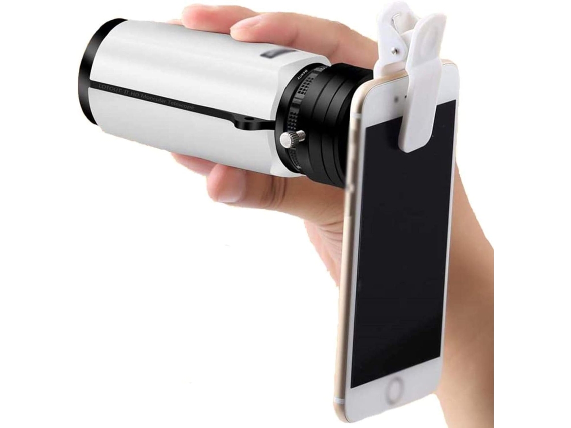 Telescopio Monocular Portátil De 10x32 Con Lente Fmc Y Prisma Bak4 Para Observación De Aves (blanco)