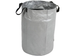 Bolsa De Basura Grande Reutilizable Para Jardín, Plegable, Resistente A Desgarros, 100 L, Gris (63 X 45 Cm)