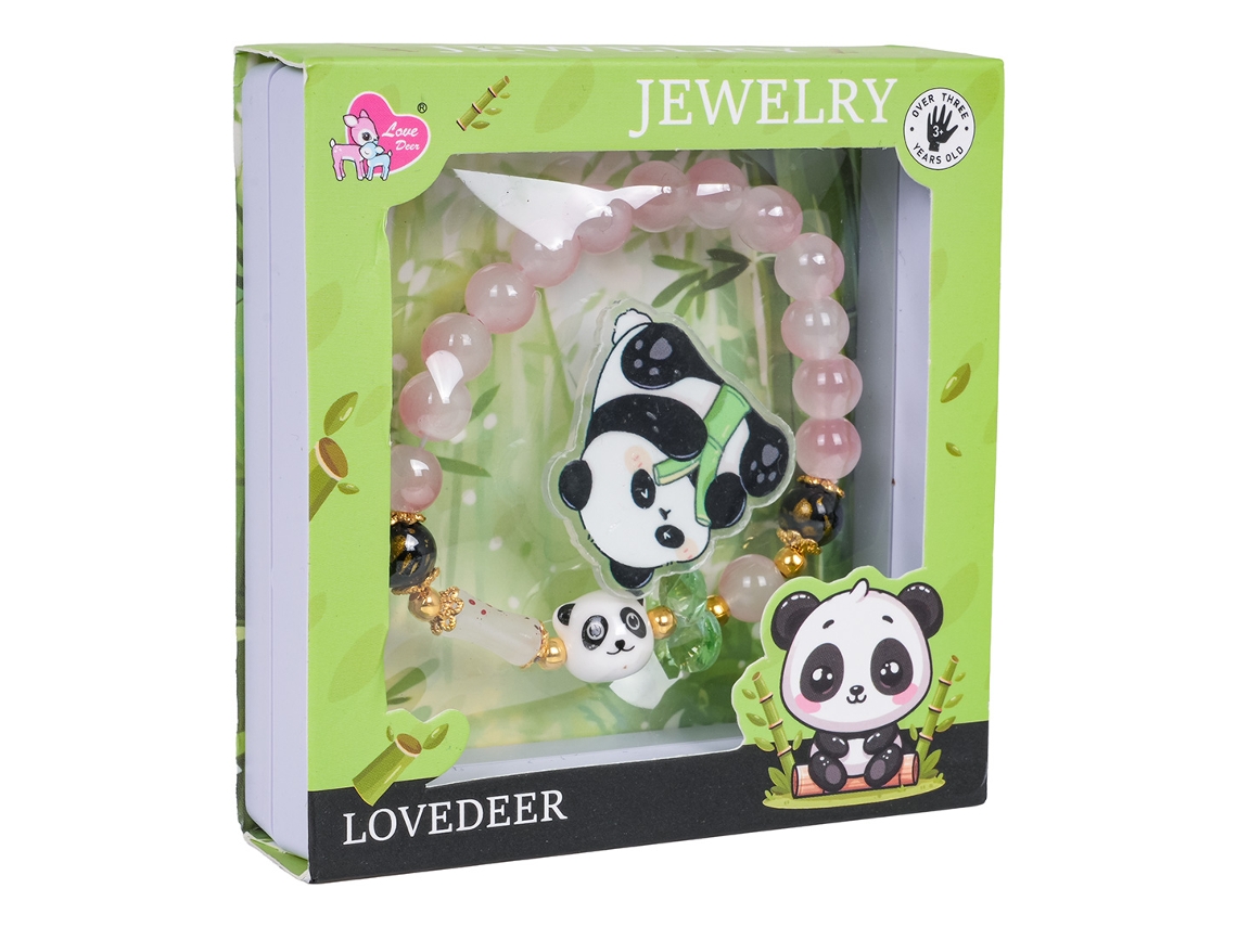 Conjunto de joyería de pulsera de panda rosa B.active