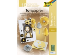 Bloc de Papel FOLIA Din A4 130 G/M² Dorado y Plateado