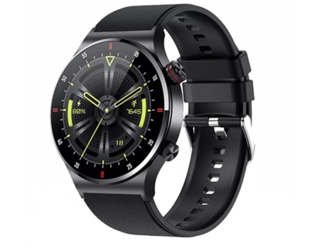 Smartwatch LIGE Pulsera de silicona negra Hacer llamadas telefónicas Recibir mensajes
