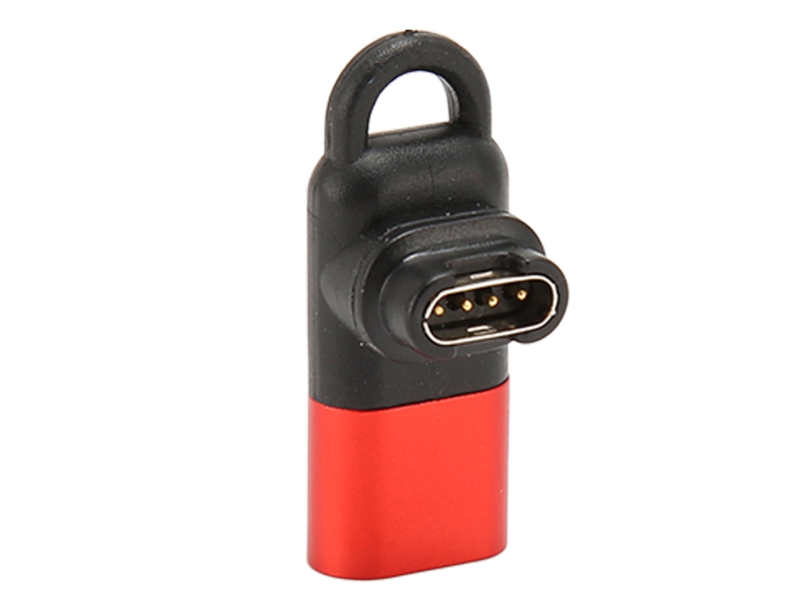 Adaptador De Cargador De Reloj Rojo De 8 Pines Y 90 Grados Para Garmin Fenix Instinct Forerunner Venu Vivoactive